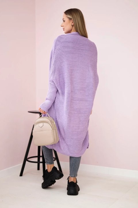 Sweter z rękawami typu nietoperz fioletowy uniwersalny