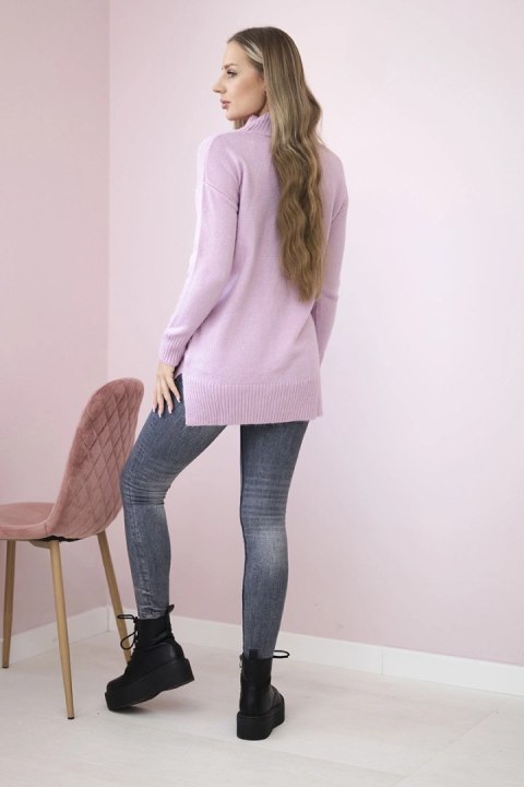 Sweter ze stójką fioletowy uniwersalny
