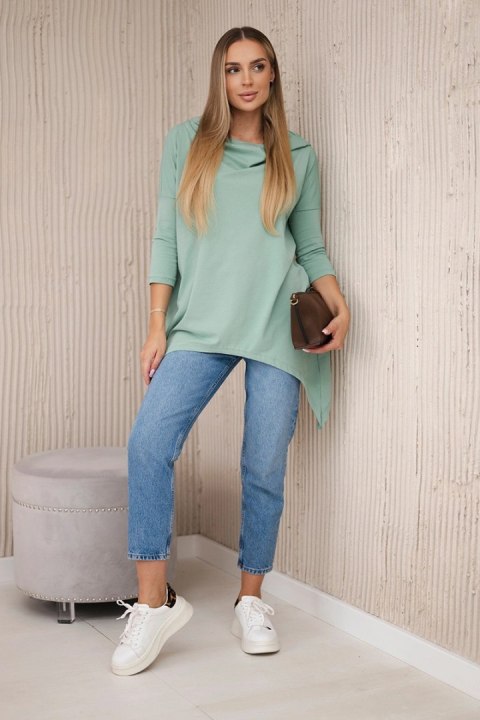 Bluza z nadrukiem roweru ciemno miętowa uniwersalny
