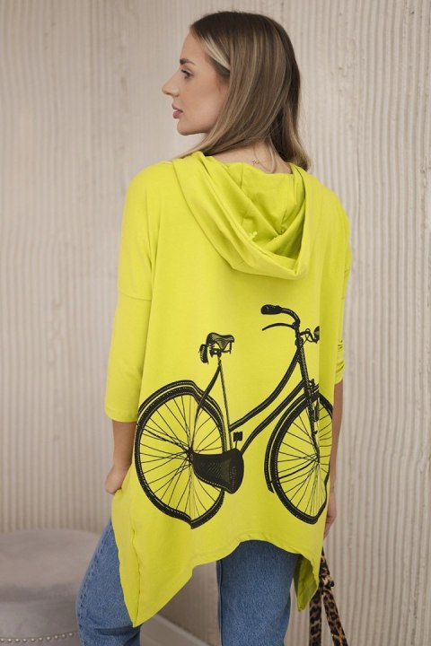 Bluza z nadrukiem roweru kiwi uniwersalny