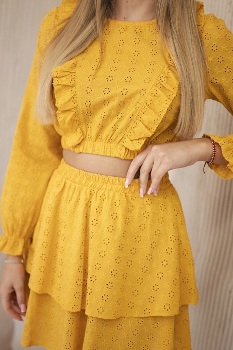 Sukienka boho musztardowa uniwersalny