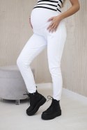 Spodnie ciążowe bawełniane białe XL-2XL-3XL