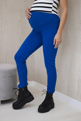Spodnie ciążowe bawełniane chabrowe XL-2XL-3XL
