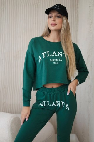 Komplet z nadrukiem Atlanta zielony uniwersalny