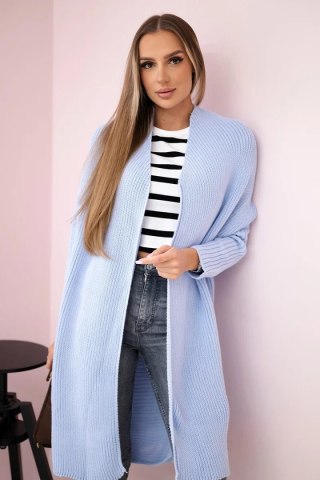 Sweter z rękawami typu nietoperz niebieski uniwersalny