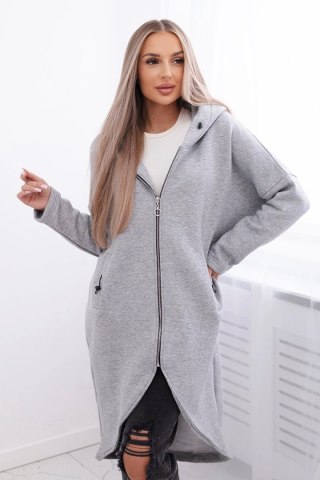 Bluza ocieplana długa szara uniwersalny