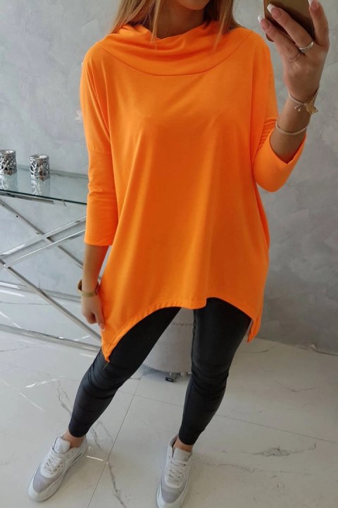Bluza z nadrukiem skrzydeł pomarańczowy neon uniwersalny