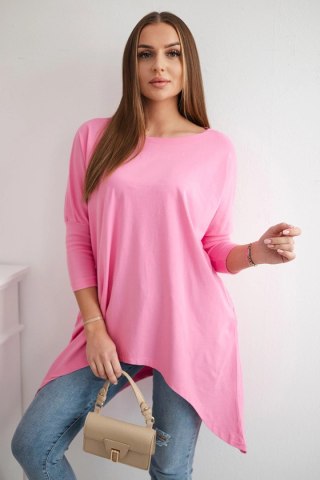 Bluzka oversize jasno różowa uniwersalny
