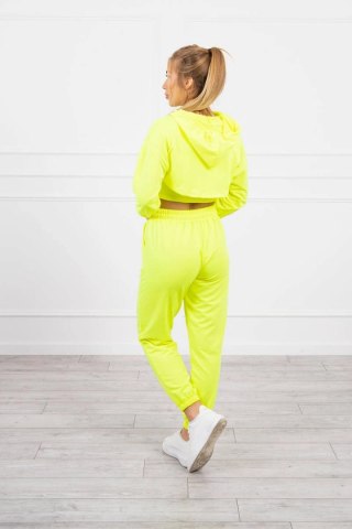 Komplet bawełniany 3-częściowy żółty neon uniwersalny