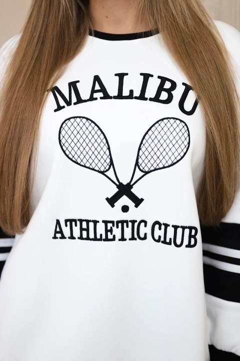 Bluza ocieplana Malibu biały+czarny uniwersalny
