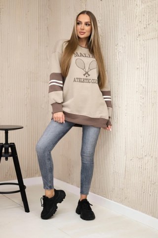 Bluza ocieplana Malibu ciemno beżowy+mocca uniwersalny