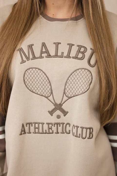 Bluza ocieplana Malibu ciemno beżowy+mocca uniwersalny