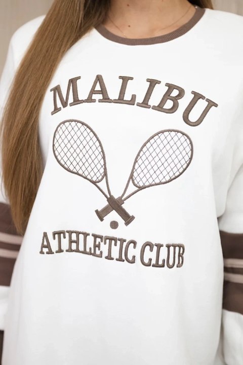 Bluza ocieplana Malibu ecru+mocca uniwersalny