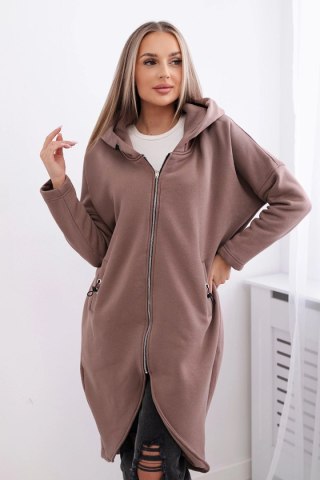 Bluza ocieplana długa mocca uniwersalny
