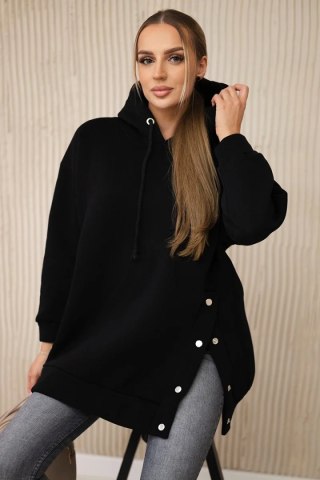 Bluza ocieplana z napami czarna uniwersalny