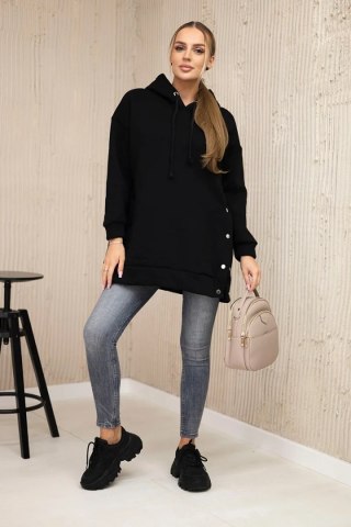 Bluza ocieplana z napami czarna uniwersalny