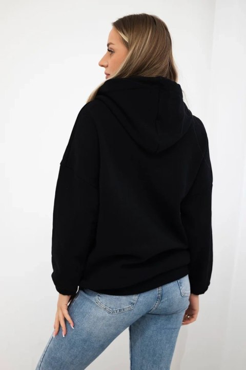 Bluza z kapturem czarna uniwersalny