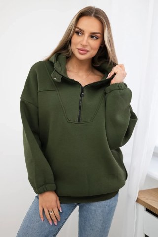 Bluza z kapturem khaki uniwersalny