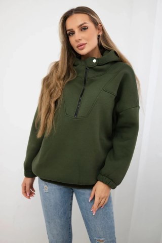 Bluza z kapturem khaki uniwersalny