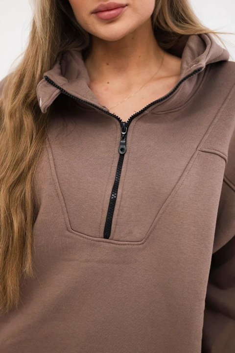 Bluza z kapturem mocca uniwersalny