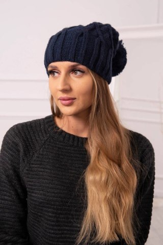 Czapka z polarem Milano K203 granatowa uniwersalny