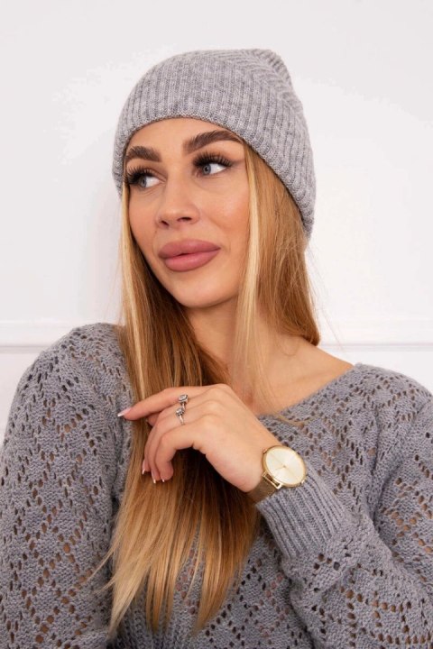 Czapka cienka Oliwia K252 jasno szara uniwersalny