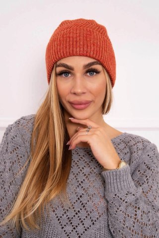 Czapka cienka Oliwia K252 ruda uniwersalny