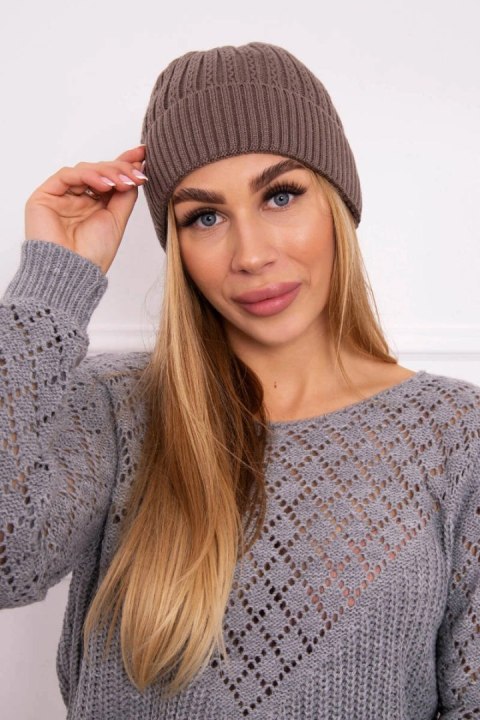 Czapka cienka Weronika K249 cappuccino uniwersalny
