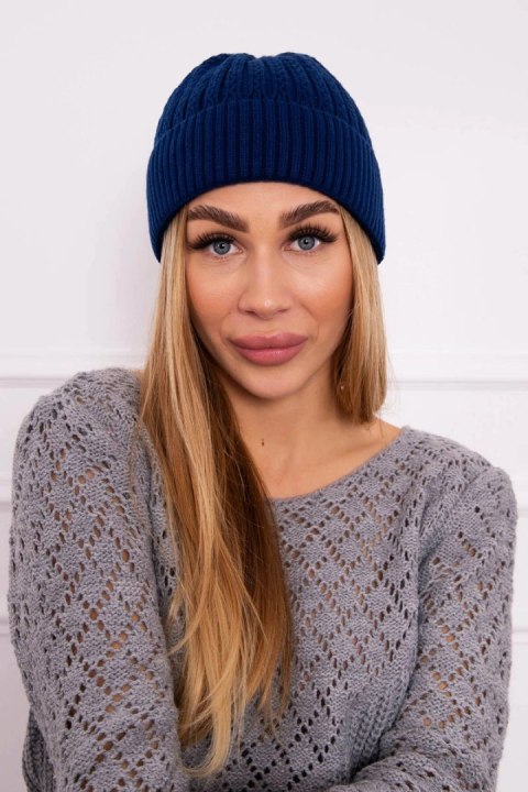 Czapka cienka Weronika K249 chabrowa uniwersalny