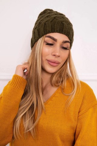 Czapka z polarem Agnieszka K239 khaki uniwersalny