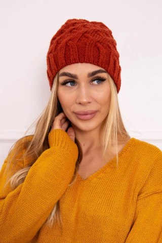 Czapka z polarem Agnieszka K239 ruda uniwersalny