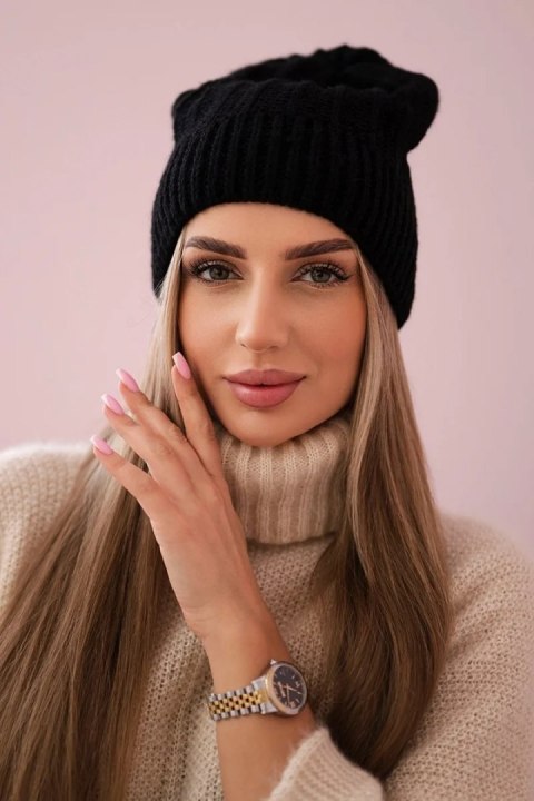 Czapka z polarem Anna K238 czarna uniwersalny