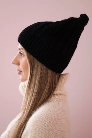 Czapka z polarem Anna K238 czarna uniwersalny