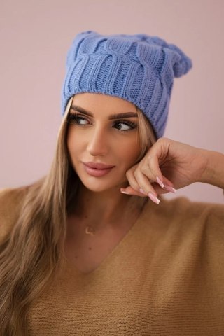 Czapka z polarem Iwona K221 błękitna uniwersalny
