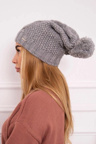 Czapka z polarem Karolina K243 szara uniwersalny