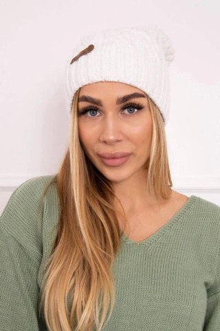 Czapka z polarem Paulina K227 biała uniwersalny