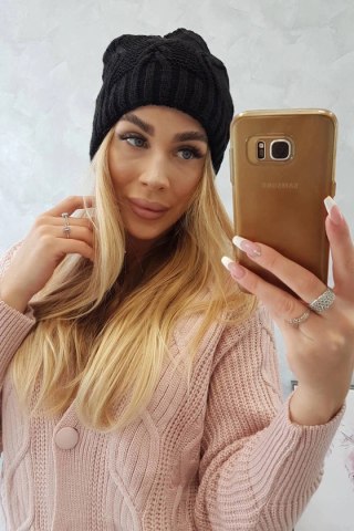 Czapka z polarem Sylwia K244 czarna uniwersalny