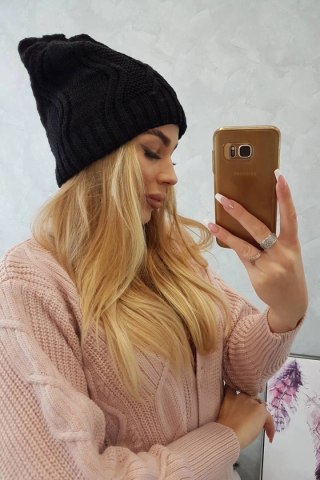 Czapka z polarem Sylwia K244 czarna uniwersalny