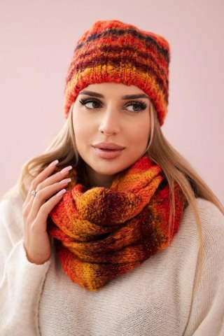 Komplet damski Zuzanna K257 czerwony+żółty uniwersalny