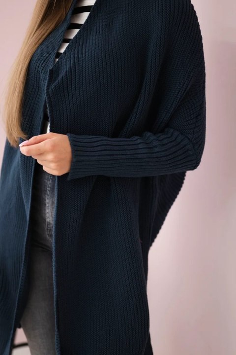 Sweter z rękawami typu nietoperz jeansowy uniwersalny