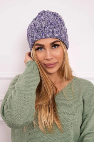 Czapka damska Eliza K205 fioletowa uniwersalny