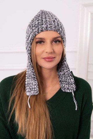 Czapka damska uszatka Jana K314 czarna uniwersalny
