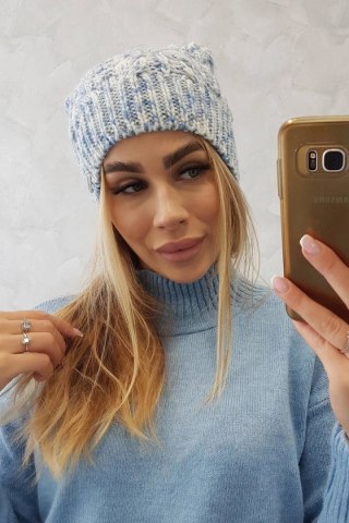 Czapka z polarem Adela K282 niebieska uniwersalny