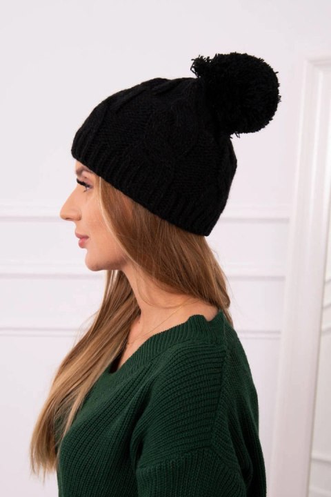 Czapka z polarem Stefania K278 czarna uniwersalny