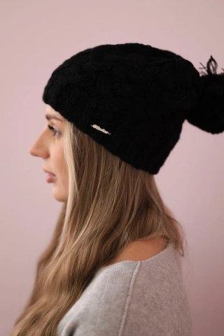 Czapka z polarem Waleria K307 czarna uniwersalny
