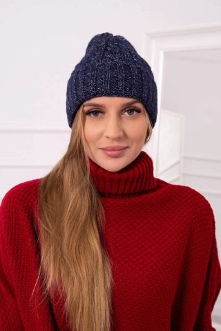 Czapka z wywinięciem Ariana K299 granatowa uniwersalny