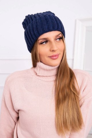 Czapka z wywinięciem Magda K293 granatowy uniwersalny