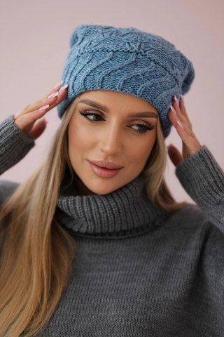 Czapka damska Dagmara K332 jasno jeansowa uniwersalny