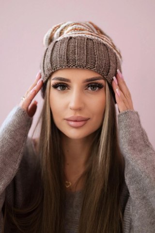 Czapka damska Feba K330 mocca uniwersalny