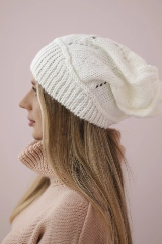 Czapka damska Ingrid K371 biała uniwersalny